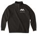 1/4 zip white logo&nbsp;, a Black Midweight Quarter Zip Pullover
