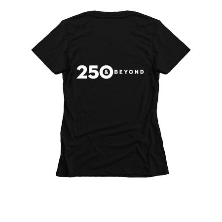 Quotable Women's t-shirt, a Black Women's Slim Fit Tee (back-view)