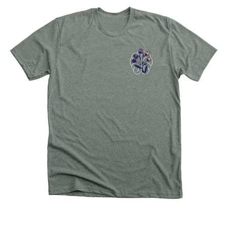 Wired to Bloom Basics 2.0, a Deep Heather Premium Unisex Tee