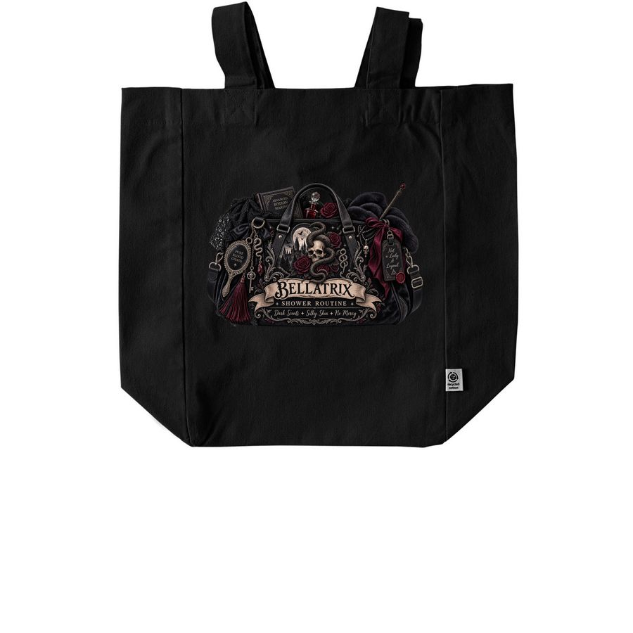 Bellatrix&nbsp;, a Black Recycled Cotton Tote Bag