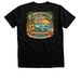 Beachcomber Inaugural Sailing 2027 ? Retro, a Black Heather Premium Unisex Tee (back-view)