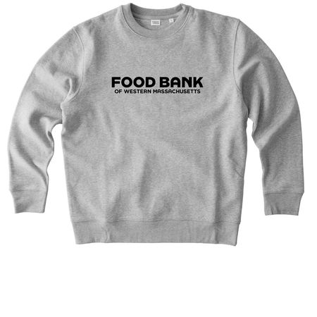 Food Bank WMA Crewnecks- Dark Lettering, a Heather Grey Stanley/Stella Unisex Changer 2.0 Crewneck Sweatshirt