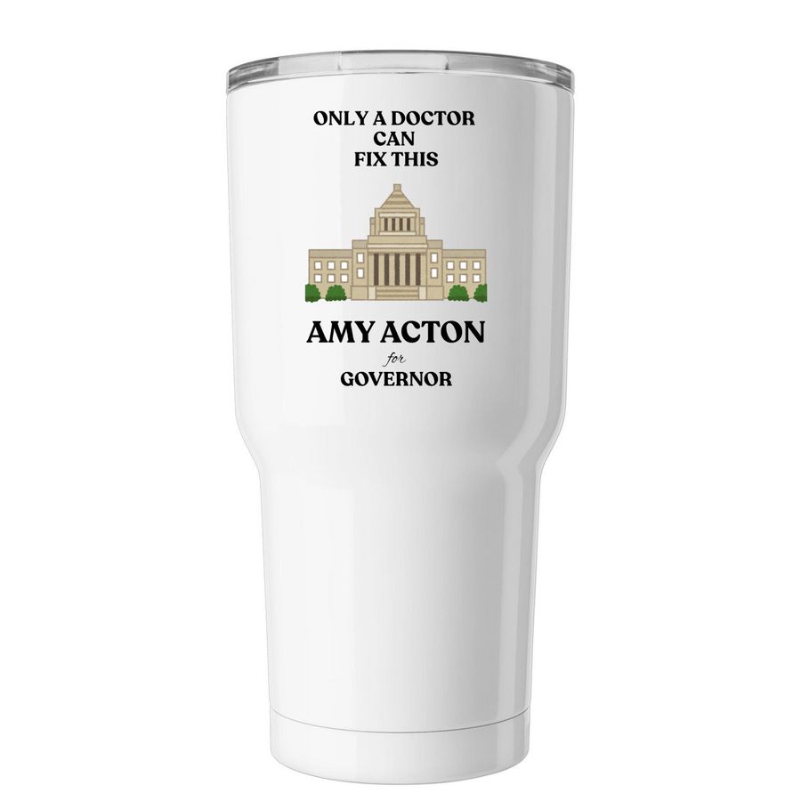 Only a Doctor, a White Insulated Tumbler