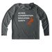 CAC Performance Gear, a Dark Smoke Grey UV Performance Long Sleeve Hoodie (back-view)