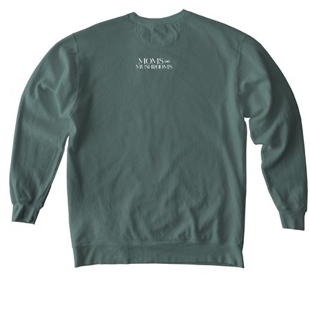 Proud M.O.M. Crewneck&nbsp; &nbsp;, a Blue Spruce Comfort Colors Crewneck Sweatshirt (back-view)