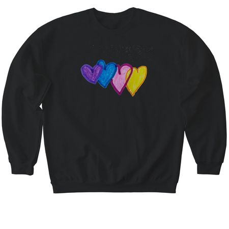 Four Sisters, a Black Softstyle Crewneck Sweatshirt