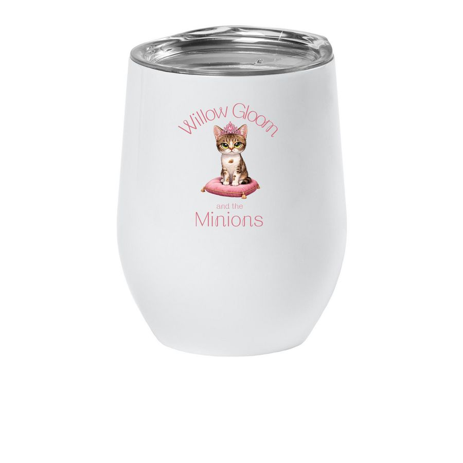 Willow Wine Tumbler, a White Insulated Wine Cup