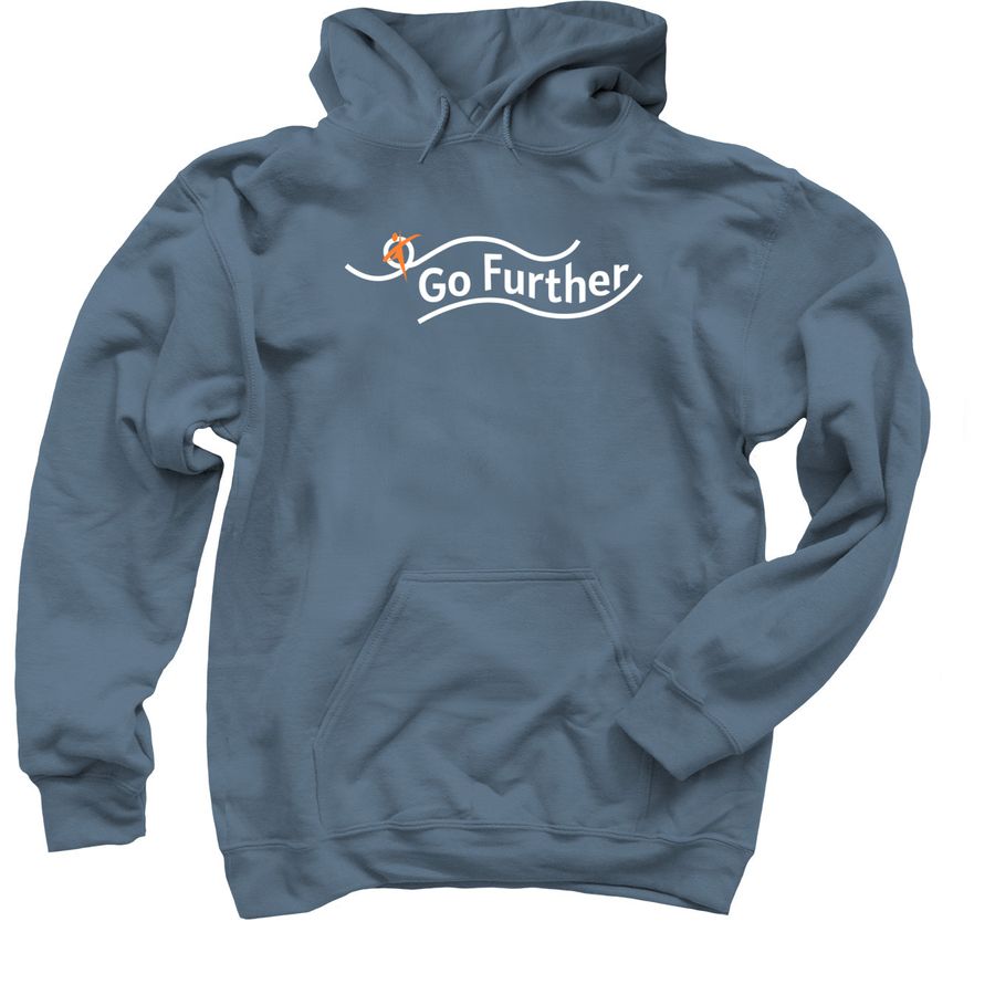 Go Further, a Indigo Pullover Hoodie