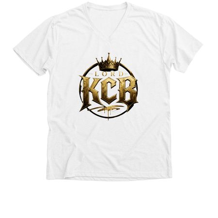 *New Logo Joint, a Solid White Blend Premium V-Neck Tee