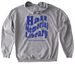 Wavy HML Dark, a Sport Grey Gildan Softstyle Pullover Hoodie (back-view)