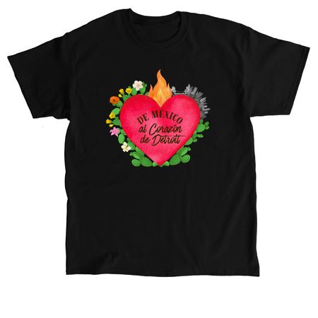 De M?xico al Coraz?n de Detroit,, a Black Classic Unisex Tee