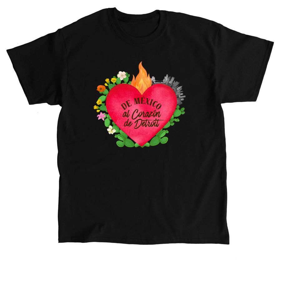 De M?xico al Coraz?n de Detroit,, a Black Classic Unisex Tee
