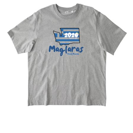 Adult Shirts: Front Design, a Heather Grey Stanley/Stella Unisex Freestyler Heavyweight Tee