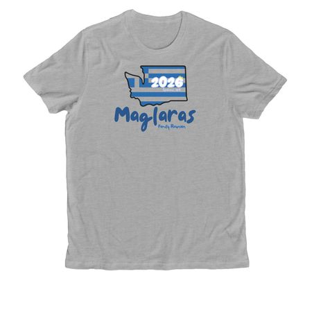 Adult Shirts: Front Design, a Granite Grey Heather Allmade Organic Cotton Unisex Tee