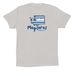 Adult Shirts: Front Design, a Solid Athletic Grey Premium Cotton Tee