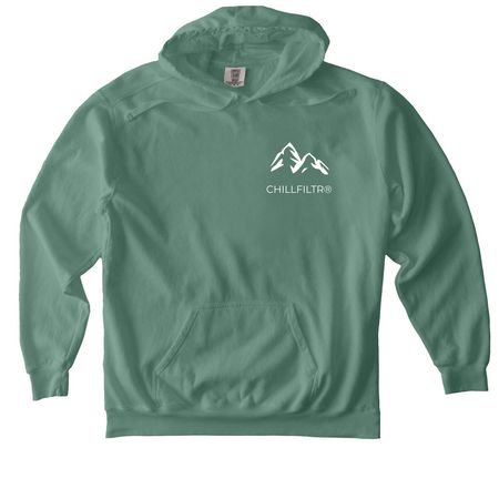 Hand Drawn Knight, a Light Green Comfort Colors Pullover Hoodie