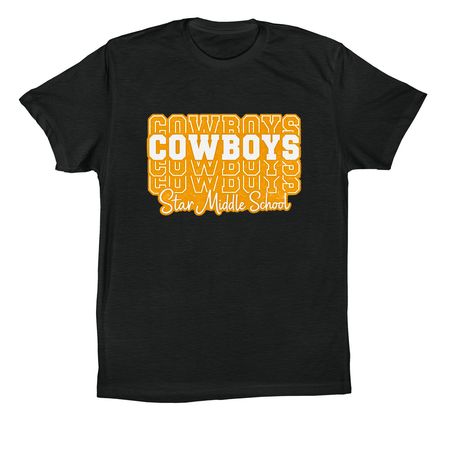 Cowboy Pride, a Vintage Black Premium Cotton Tee