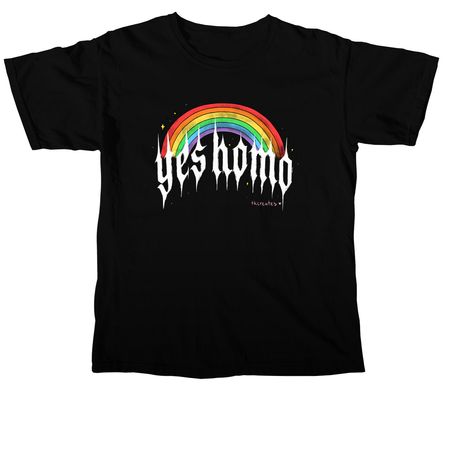 Yes Homo pride&nbsp;, a Black Comfort Colors Unisex Tee