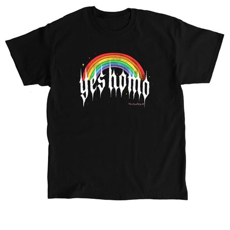 Yes Homo pride&nbsp;, a Black Classic Unisex Tee