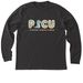 PICU Dino, a Dark Grey Heather Premium Long Sleeve Tee