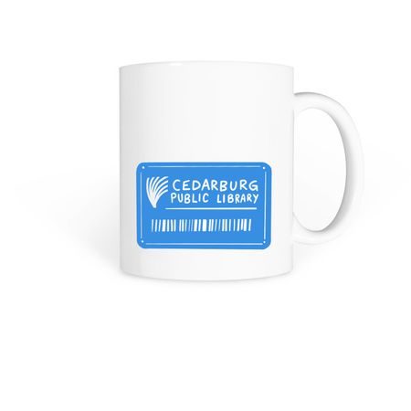 Library Card Mug, a White Coffee Mug