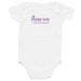 PWS is Rare but HOPE is not Onesie, a White Infant Onesie (back-view)