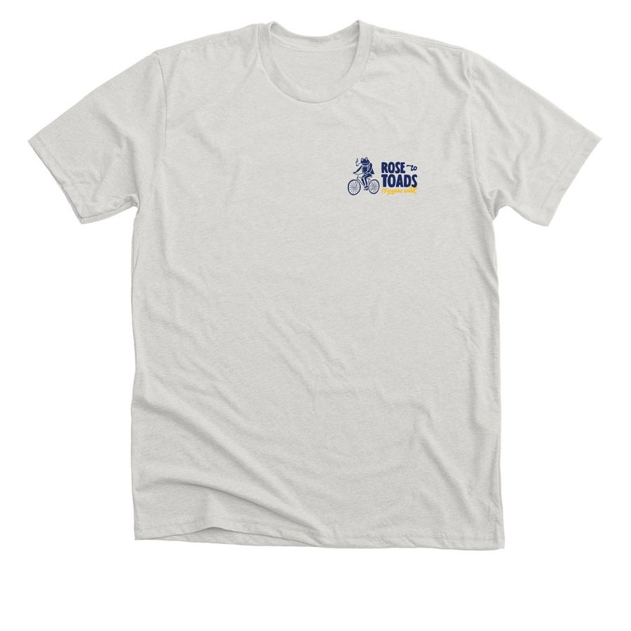 2026 Rose to Toads T-Shirts, a Heather Cement Premium Unisex Tee