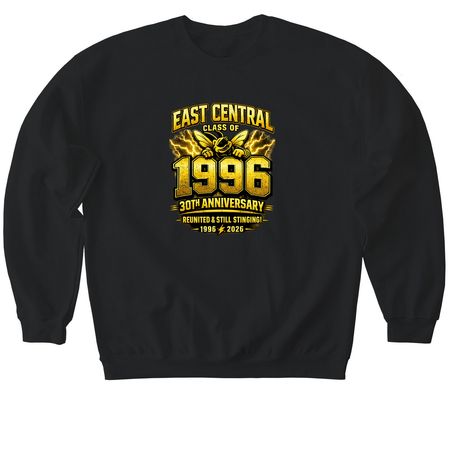 ECHS 1996 Reunion Fundraiser, a Black Softstyle Crewneck Sweatshirt