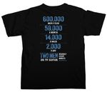 REAL TALK: Two Men Every Minute, a Black Comfort Colors Unisex Tee (back-view)