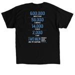 REAL TALK: Two Men Every Minute, a Black Classic Unisex Tee (back-view)