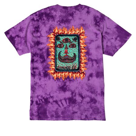Judgment X, a Purple Crystal Tie Dye Tee (back-view)