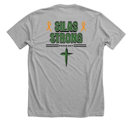 Unisex Silas Strong Tee, a Athletic Heather Premium Unisex Tee (back-view)