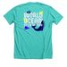 World Ocean Celebration #1, a Heather Sea Green Premium Unisex Tee (back-view)