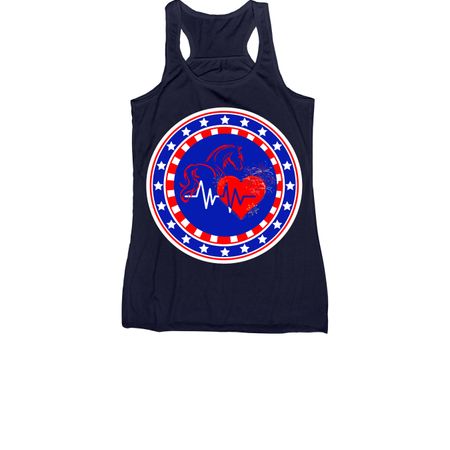 Star Spangled Main Logo, a Navy Women's Racerback