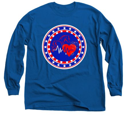 Star Spangled Main Logo, a Royal Blue Classic Long Sleeve Tee