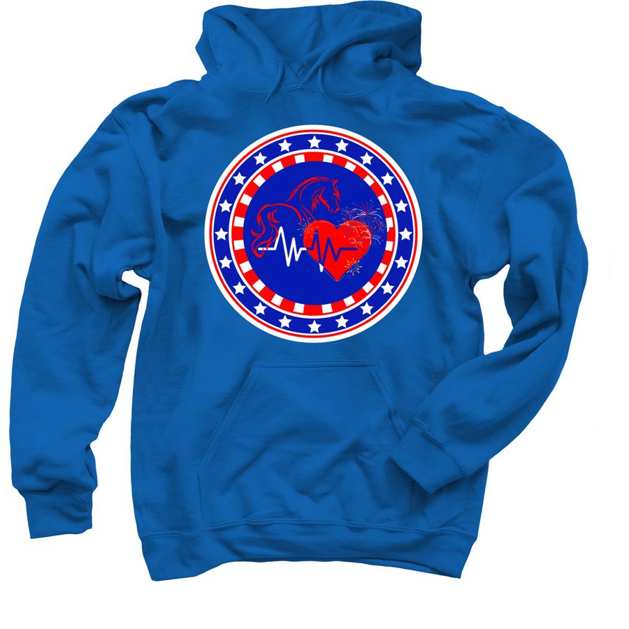 Star Spangled Main Logo, a Royal Blue Pullover Hoodie