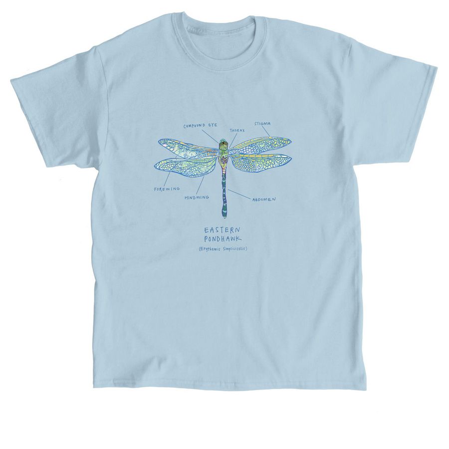 Limited Edition: Dragonfly Diagram Shirt, a Light Blue Classic Unisex Tee