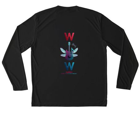 Worth Over Worry Project, a Black Unisex Performance Long Sleeve Tee