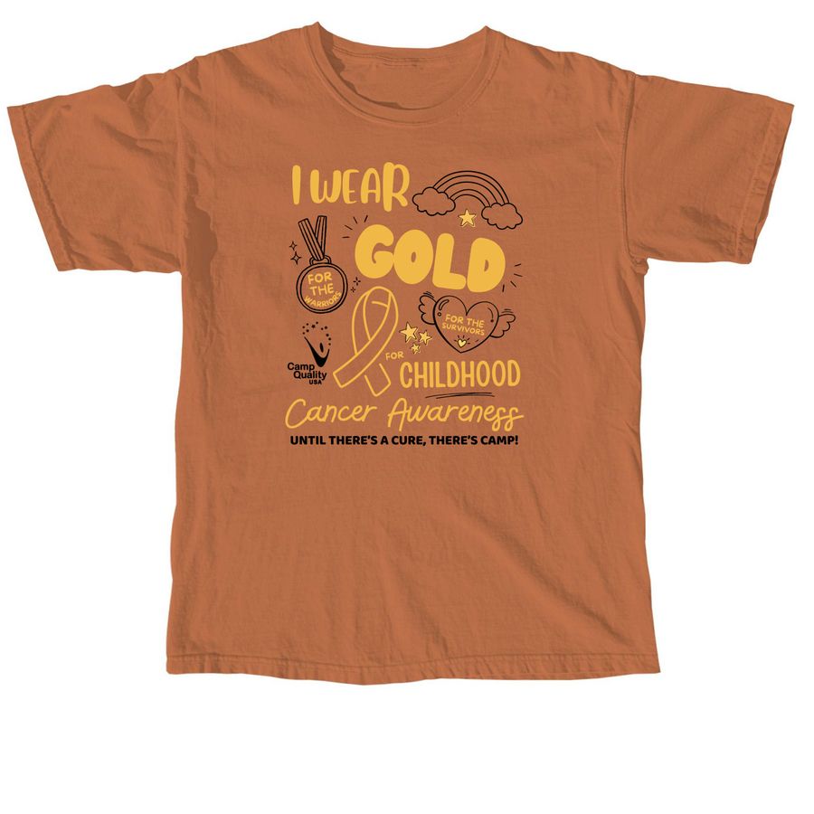 I Wear Gold????, a Yam Comfort Colors Unisex Tee