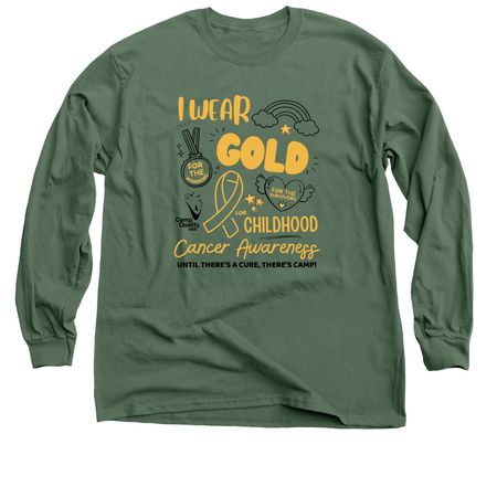 I Wear Gold????, a Military Green Classic Long Sleeve Tee