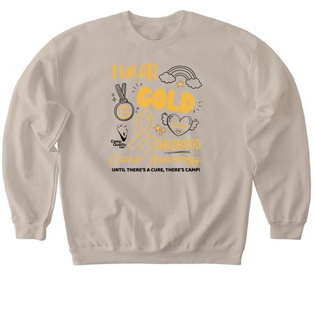I Wear Gold????, a Sand Softstyle Crewneck Sweatshirt