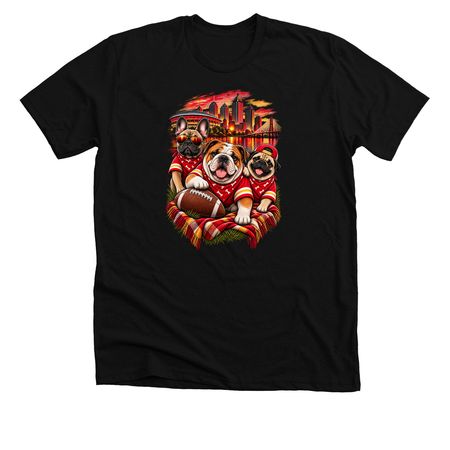 Bulldog Kingdom, a Solid Black Blend Premium Unisex Tee