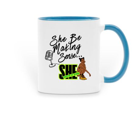Making Sense, a Light Blue Two-Tone Ceramic Mug