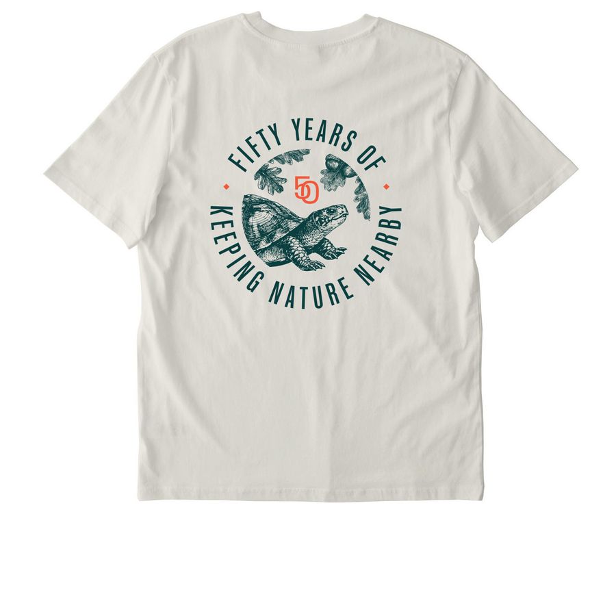 Box Turtle ? Light, a Natural Raw Stanley/Stella Unisex Creator 2.0 Tee
