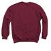 Besties Book Club (white logo), a Maroon Crewneck Sweatshirt (back-view)
