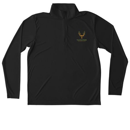 Winter Collection, a Black Unisex Performance Quarter Zip Pullover