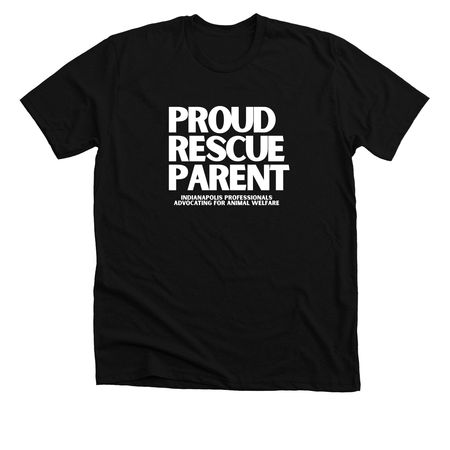 Proud Rescue Parent, a Solid Black Blend Premium Unisex Tee