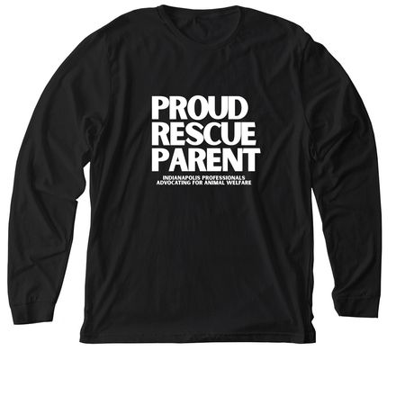 Proud Rescue Parent, a Solid Black Blend Premium Long Sleeve Tee