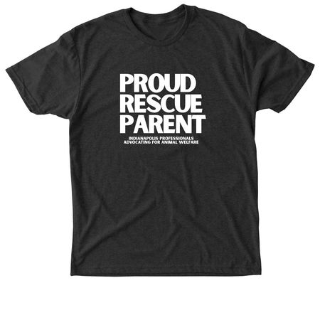 Proud Rescue Parent, a Vintage Black Triblend Unisex Tee