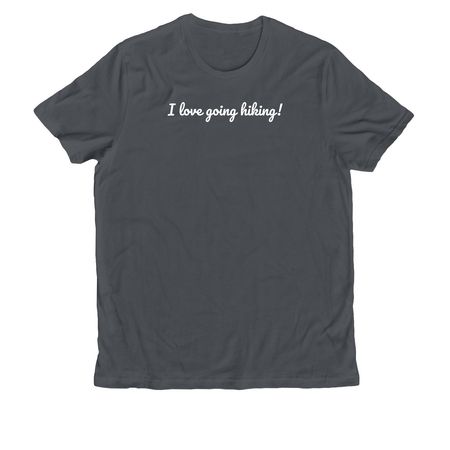 I Love Hiking! ?&nbsp;, a Terrain Grey Allmade Organic Cotton Unisex Tee